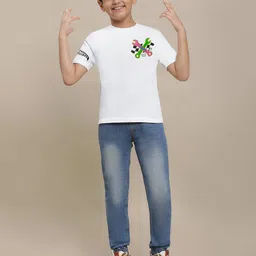 Kids Ville Boys Printed Pure Cotton Tshirts-picture-12