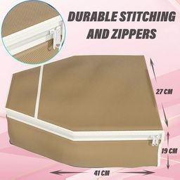 Kuber Industries Brown Set of 3 Regular Multi-Utility Organisers image 3