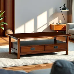 Royaloak Texas American Brown Wooden Center Table-42
