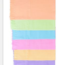 Ethazh Green & Orange 3 Printed Cotton 300 GSM Bath Towel-47