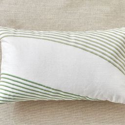 Home Centre Sharon Serene Green & White Embroidered Cotton Rectangle Cushion Cover-picture-40