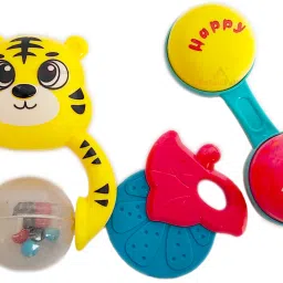 3 Pcs Baby Rattles Toys Set for Babies, Non-Toxic Rattle Teether Set Rattle-image-18
