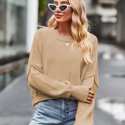 StyleCast Women Round Neck Long Sleeves Crop Pullover-picture-33