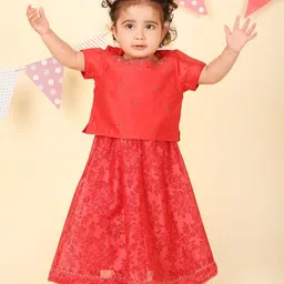 Fabindia Girls Embroidered Ready to Wear Lehenga &-26