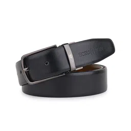 JND Men Textured Leather Reversible Belt-image-47
