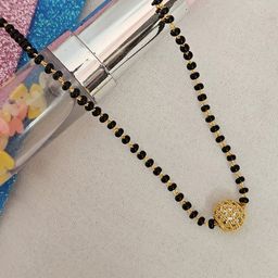 VAMA Gold-Plated Artificial Beads Mangalsutra-51