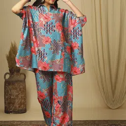 Globus Printed Short Sleeve Kaftan Top & Trouser Co-Ords-picture-10