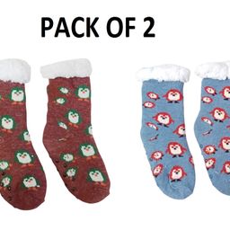 Butterthief Kids Pack Of 2 Patterned Calf Length Socks-58