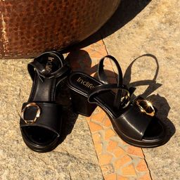 Indifeet Embellished Party Block Sandals-53