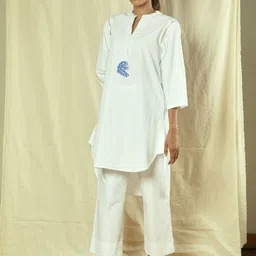 Raas by Ekta Printed Pure Cotton Poplin Top With Trousers Co-Ords-picture-3
