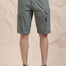 beevee Men Slim Fit Cotton Mid Rise Cargo Shorts-picture-27
