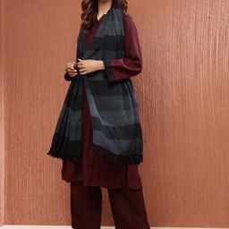 Fabindia Women Geometric Woven Design Shawl-picture-19