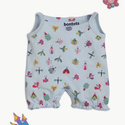 BONTOTS Infant Girls Printed Cotton Soft & Rash-Free Romper-image-50
