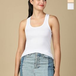 Lux Cozi Pack Of 3 Combed Cotton Camisoles-image-79