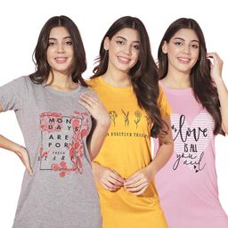 TRENDY WORLD Women Cotton Tshirts-image-62
