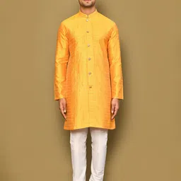 Arihant Rai Sinha Men Ethnic Motifs Printed Thread Work Kurta-image-86