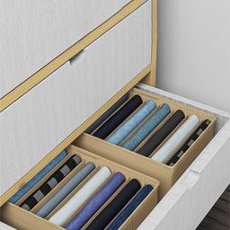 Kuber Industries Brown Set of 2 Regular Drawer Organiser Organisers image 4