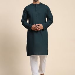 Moda Rapido Round Neck Pure Cotton Straight Kurta With Trousers-image-77