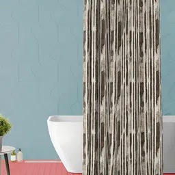 ArtzFolio Grey & White Printed Waterproof Shower Curtain-picture-30