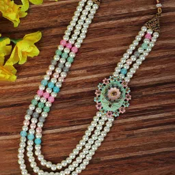 JIYANSHI FASHION Gold-Plated Pearls-Beaded Minimal Necklace-image-61