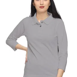 ROARERS Women Polo Collar Extended Sleeves T-shirt-picture-32