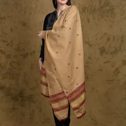 Exotic India Geometric Embroidered Shawl-image-39