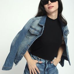 R&B Women High Neck Fitted Crop Top-picture-44