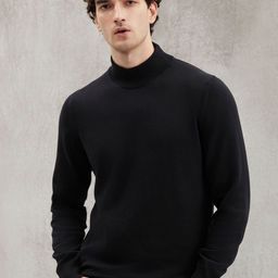 GRIMELANGE Men High Neck Solid Sweatshirt-image-79