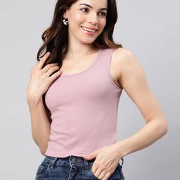 UnaOne Women Round Neck Sleeveless Top-image-32