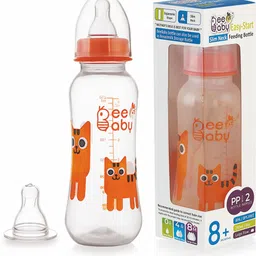 beebaby Easy-Start Feeding Bottle with 2 Gentle Touch Nipples,100% BPA FREE - 250 ml-picture-3