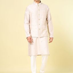 indus route by Pantaloons Embroidered Nehru Jacket-image-35