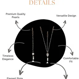 Funkrafts Pack Of 2 Kundan Pearl Beaded Maangtika image 4