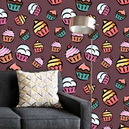 ArtzFolio Printed UV-Resistant Anti-Bacterial Cupcake Peel & Stick Wallpaper-image-36