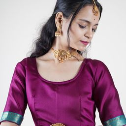 Payu Semi-Stitched Lehenga & Unstitched Blouse With Dupatta image 3