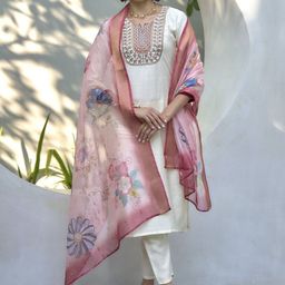 MISS CLOTHING Women Embroidered Regular Sequinned Kurta Sets-picture-2