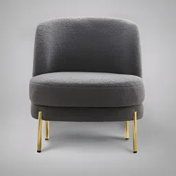 nestroots Grey & Gold Toned Elegant French Provincial Lounge Chair-image-19