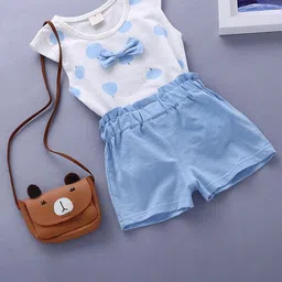 Bold N Elegant Girls Printed Top with Shorts-image-69
