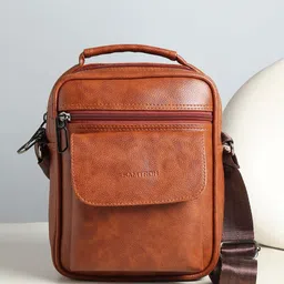SAMTROH Men Textured Crossbody Sling Bag-23