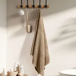 haus & kinder Harmony Combed Blue & Taupe 2 Pieces Pure Cotton 500 GSM Towel Set-14