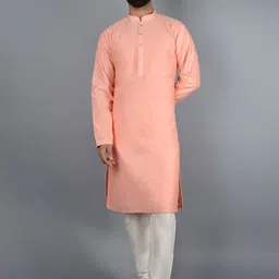 azania Mandarin Collar Long Sleeves Straight Kurta with Pyjamas-image-69
