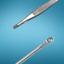 basicare Set Of 2 Blackhead Remover With Loop & Slant Tweezers image 2