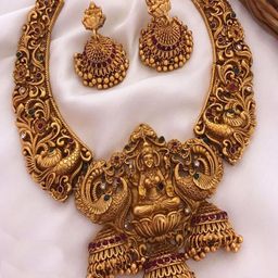 GRIIHAM Gold-Plated Cubic Zirconia Studded Necklace and Earrings-image-73