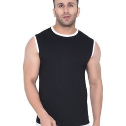 Blisstone Men Solid Round Neck Slim Fit Cotton T-shirt-picture-25