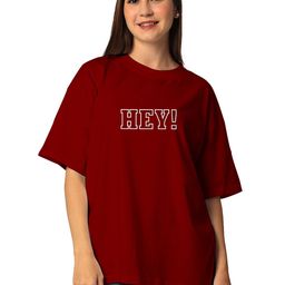 STATUS MANTRA Women Typography Bio Finish Raw Edge T-shirt-image-80
