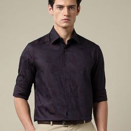 Arrow Men Tailored Fit Abstract Printed Spread Collar Pure Cotton Formal Shirt-picture-18