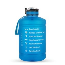 Solara Blue Single Tritan Solid Water Bottle-39