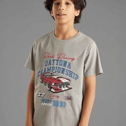 max Boys Typography Printed Round Neck T-shirt-image-59