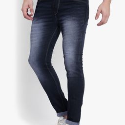 Linaria Men Classic Tapered Fit Mid-Rise Clean Look Jeans-image-46