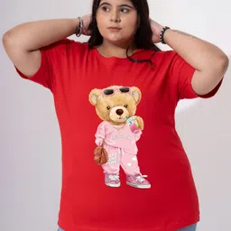 Toodle Plus Plus Size Women Printed T-shirt-image-37