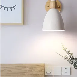 KINIS White & Brown Aluminium Frustum Shaped Wall Lamp-image-53
